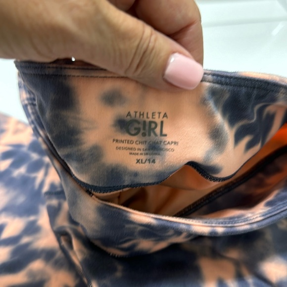 Athleta Girl Printed Chit Chat Capri *Tie Dye - Picture 14 of 14